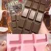 Juguete de Alivio del Estrés de PU Suave de Rebote Ultra Lento Tipo Bloque de Chocolate para Disparar y Exhibición