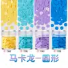 Accesorios redondos para decoración de uñas de 4-4 mm, venta directa de fábrica, cuentas DIY en múltiples colores, relleno de resina para slime