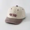 Gorra de Béisbol para Bebés Niños y Niñas, Gorra con Visera de Pato para Protección Solar Primavera y Otoño, Sombrero de Sol con Bordado, Ala Ancha, Gorra para Niños Pequeños para Verano