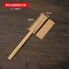 Pronta Entrega Utensílios de Mesa Comerciais Papel Revestido Porta-Hashi Descartável Conjunto de Colheres Quatro em Um para Hotel e Delivery Sacola de Papel Kraft