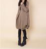 Primavera 2019 Novo Estilo Coreano Feminino Plus Size Solto Casual Plissado Gola Redonda Manga Longa Vestido