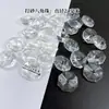 Contas Octogonais de Cristal Contas Soltas Acessórios de Iluminação 14mm Polidas à Máquina Transparentes Coloridas DIY Cortina de Porta Cortina de Contas Decoração de Casamento
