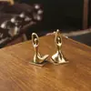 Adorno creativo de latón para figura de yoga más vendido transfronterizo, decoración de escritorio de personaje abstracto, adorno de cobre estilo nórdico