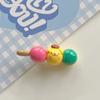 Calabaza de azúcar color caramelo, clip de pico de pato Sanrio, lindo clip de flequillo de comida y juego, dulce estudiante, tocado de todo fósforo para mujer