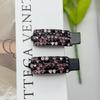 Pinza de Plátano Pequeña de Lujo Ligero Totalmente Incrustada con Diamantes para Peinados Elegantes Semirecogidos, Pasador Seguro para la Parte Posterior de la Cabeza, Listo para Envíos Transfronterizos