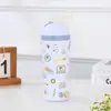 Copo térmico de aço inoxidável 304 para viagem, copo esportivo portátil para atividades ao ar livre para crianças, grande capacidade, design de desenho animado, com canudo