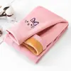 Leggings Gruesos Forrados de Polar para Niñas Otoño e Invierno Pantalones Cálidos Bordados para Bebé Pantalones de Algodón Modernos de Dibujos Animados para Niños Pequeños Venta al por Mayor