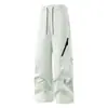 Pantalones de exterior tres en uno con forro polar y de plumón para hombre y mujer, cortavientos, impermeables, cálidos pantalones de plumón de invierno para montañismo y esquí