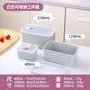 Recipiente Plástico para Crocantes Transfronteiriço Pode Ser Colocado no Micro-ondas, Recipiente para Geladeira, Caixa de Embalagem Retangular Selada, Caixa de Armazenamento para Freezer