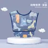 Cubo para Comer de Bebé Sin Mangas Cuatro Estaciones Algodón Puro Delgado Toalla Resbaladiza para Bebé Bata Infantil Cubo Resbaladizo para Alimentos Complementarios