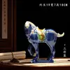 Juego de Seis Caballos de Cerámica Sancai Tang de Luoyang, Hazte Rico Inmediatamente, Artesanías de Estilo Chino Nuevo, Regalos, Adornos de Lujo para Sala de Estar