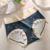 Ropa interior para mujer de cintura media-alta con estampado de lazo, cómoda, con entrepierna de algodón, levanta cadera, contrae abdomen, talla grande, venta directa de fábrica, en stock