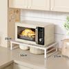Rack para Micro-ondas Bancada de Cozinha Armazenamento em Camadas Condimentos Pratos Suporte para Panelas Mesa Suporte para Forno Panela de Arroz