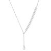 Collar de perlas de imitación estilo japonés y coreano, popular en Internet, con clavícula ajustable corta y acero de titanio.