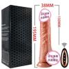 Romano Gran Pene de Emulación de Silicona Líquida Eléctrico Telescópico Dilapis Aparato de Masturbación Femenina Productos Sexuales Divertidos