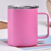 Taza de acero inoxidable 304 de doble capa con asa, termo portátil al vacío, moderna taza de café al vacío para coche.