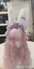 Una generación de serie original de orejas de conejo Lolita diadema con lazo kc Súper Multicolor Joker vendiendo linda diadema