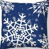 Fundas de Almohada Navideñas Impresas Transfronterizas, Fundas de Almohada de Muñeco de Nieve y Papá Noel, Cojines para Sofá de Coche, Soporte para Personalización
