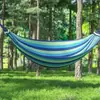 Hamaca exterior engrosada, diseño antivuelco, adecuada para jardines, campamentos y uso al aire libre; se puede atar a los árboles para mayor estabilidad