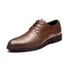 Traje Nuevo de Par Transfronterizo Zapatos de Cuero Moda Negocios Tallas Grandes Zapatos de Hombre Versátil Textil Color Sólido Zapatos de Boda para Hombre