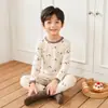 Nuevo Conjunto de Ropa Interior Térmica de Lana Antibacteriana de 10A para Niños, Engrosado para Otoño e Invierno, Ropa Interior Suave