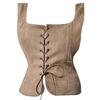 [En Stock] Amazon Renaissance Vikingo Pirata Chaleco Cosplay Chaleco de Gamuza Halloween