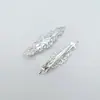 16*57mm Aleación Hueca Tallada Flor Horquilla DIY Accesorios de Joyería Estilo Antiguo Adorno para el Cabello de Metal Kit de Materiales