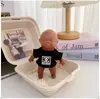Natasha 14cm Boneca Pequena Preta Roupas Celebridade da Internet Item Quente Roupas para Boneca Alívio de Estresse Conjunto de Roupa Natasha com Xale