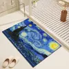 Alfombrilla para pies de sala de estar Hogar Baño Antideslizante Secado Rápido Alfombrilla de Piso Cojín de Pintura al Óleo Alfombra Alfombrilla para inodoro de dormitorio Puerta Absorbente