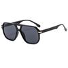 Gafas de Sol Estilo Aviador Doble Puente 2026 Nuevo Estilo Europeo y Americano con Remaches, Marco Cuadrado Retro, Gafas de Sol de Moda para Hombre