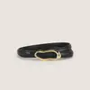 Un lote de cinturón de cuero de primera capa para mujer, cinturón con hebilla lisa, simple, para jeans estilo Ins, con cinturón Joker para mujer