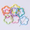 Mão de pintura de flor contas de cor tridimensional urso Inglês através-buraco contas de telefone móvel cadeia chaveiro DIY acessórios de jóias