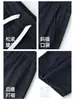Jeans Vintage Lavado com Corte Curvo para Homens, Calças Casuais Largas Retas de Perna Larga para Primavera e Outono