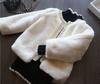 Novo Casaco de Outono e Inverno Estilo Coreano para Meninas, Top Peludo para Bebê Menina, Casaco de Pele Sintética da Moda Estilo Pequena Chanel para Crianças Pequenas e Crianças