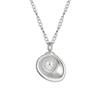Collar Cruzado Nuevo Ins Moda Verano Playa Océano Ventilador Concha Colgante Gargantilla Chapada en Oro PVD de Acero de Titanio