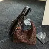 Bolso de Terciopelo Gamuzado para Mujer 2026 Nuevo Otoño Súper Caliente Retro Estampado de Leopardo Bolso de Hombro Bolsa de Mano Tote de Gran Capacidad para Viajes