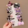 Lindo Juego de Pasadores Kuromi para Niños Pasador para Cabello Suelto Niña Pequeña Pinza BB Pinza Dulce para Flequillo Lateral Tocado