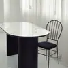 Venta al por mayor Silla de Maquillaje Nórdica de Diseño Simple Moderno de Lujo Ligero Retro Terciopelo Holandés Tocador Respaldo Silla de Comedor