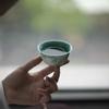 Taza Maestro Pintada a Mano de Barro de Jade Moji Set de Té Kung Fu Sinomenina Taza para Degustación de Té en Casa Esmalte Verde Turquesa Taza de Té Verde