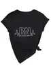 RN registrado Estación independiente europea y americana de ebay Camiseta simple para mujer de cuello en V de manga corta al por mayor Comercio exterior transfronterizo