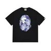 Série Camuflagem Primavera e Verão Coleção Estampa de Letras Camiseta Solta de Manga Curta Moda de Rua Europeia e Americana Camiseta Casual para Homens e Mulheres