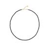 Collar de cuentas de espinela negra estilo Zhou Yutong para mujer, cadena de collar de ágata negra de lujo ligero, diseño de alta gama, moda