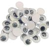 Acessórios para Olhos de Boneca de Brinquedo Artificial Feitos à Mão DIY Adesivo Autoadesivo Preto e Branco Olho Móvel Patch de Olho de Peixe