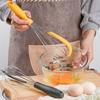 Batidor de huevos de acero inoxidable transfronterizo nuevo para uso doméstico con raspador de silicona para crema, batidora, herramientas de cocina para hornear