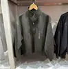 Sudadera Unisex de Media Cremallera para Pareja de Otoño, Corte Holgado, Cuello Alto, Top Casual 491119