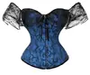 Corsé de Encaje de Comercio Exterior de un Hombro Estilo Corte Sexy Bustier de Ballenas Moldeador de Vestido Cinturilla Soporte de Pecho Prenda Moldeadora