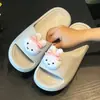 Pantuflas de Dibujos Animados de Verano para Interiores EVA Antideslizantes para Baño para Mujeres Parejas Simples Sandalias para Ducha del Hogar