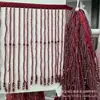 Cristal Europeo y Americano Colgante de Picos Cortina Étnica con Borlas Encaje Falda Cuentas de Uñas Ropa con Cuentas Accesorios Hechos a Mano