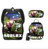Mochila Escolar Roblox para Estudiante Transfronterizo Mochila para Estudiante de Primaria Mochila de Moda Juego de Tres Piezas Venta al por Mayor