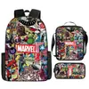 Mochila de Marvel Spider-Man Dibujos Animados Anime Bolsa Escolar Primaria Mochila Bolso de Mano Bolsa Sencilla para Lápices